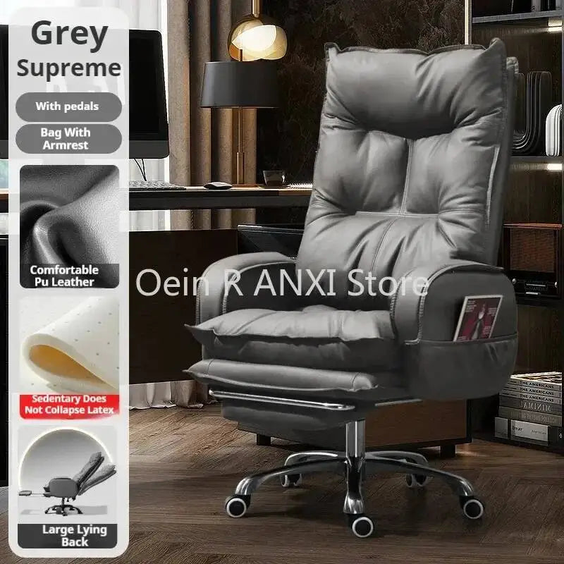 Recliner Ergonomic Office Chairs Computer Boss Leather Executive Chair Lounge Swivel Cadeira De Escritorio Office...