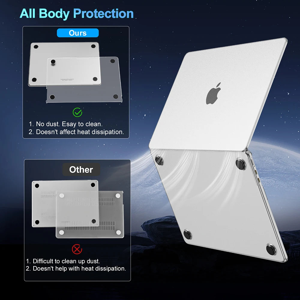 For 2026 M5 MacBook Air 13In Air 15In Case M5 M3 M2 2026-2022 A3241 A3240 MacBook Pro 14In Pro 16In M5 Pro/Max 2026 Case Cover - Kimlud