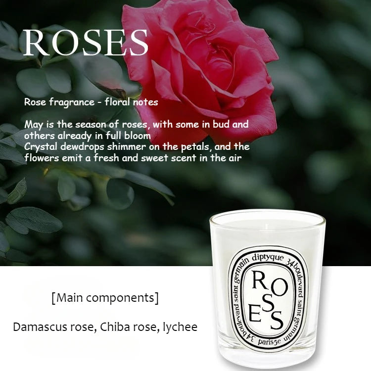 70g Classic Aromatherapy Candle Fig Natural Plant Essential Oil Amber Scented Candle Home Tuberose Fragrance Decoration Gift