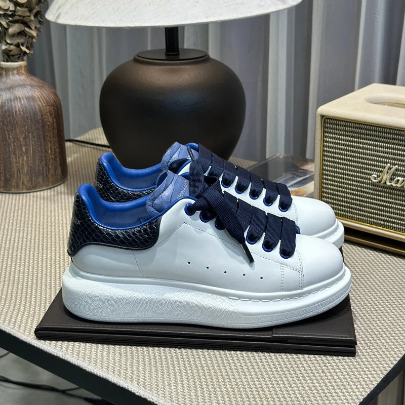 Handcrafted Leather Casual Sneakers Man Platform Trainers Unisex Originality Flat Loafers Men's Footwear