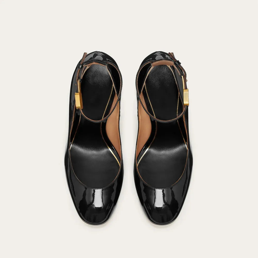 New Brand Women's Shoes Super High Heel Party Fashion Thick Sole Leather Shoes Bridal Shoes Wedding Party Shoes Women Summer