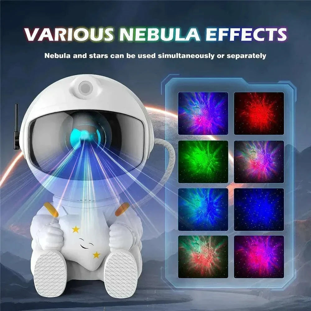 Galaxy Star Astronaut Projector LED Night Light Starry Sky Porjectors Lamp Decoration Bedroom Room For Children Adult Gifts