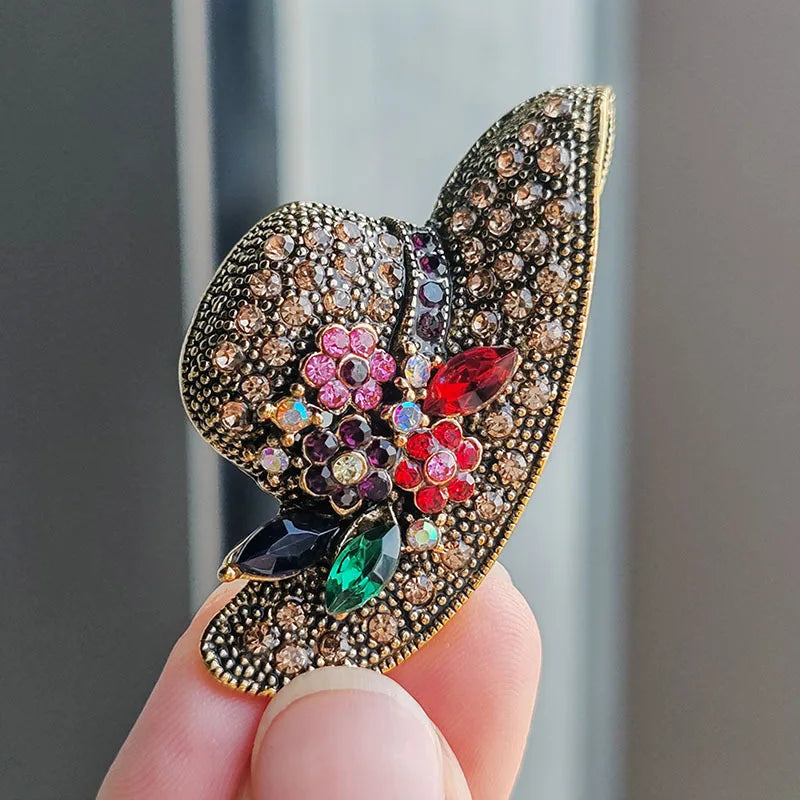 Light Luxury Elegant Zircon Pearl Flower Phalaenopsis Brooch For Women Fashion Sweet Crystal Jewelry Geometry Jewelry...