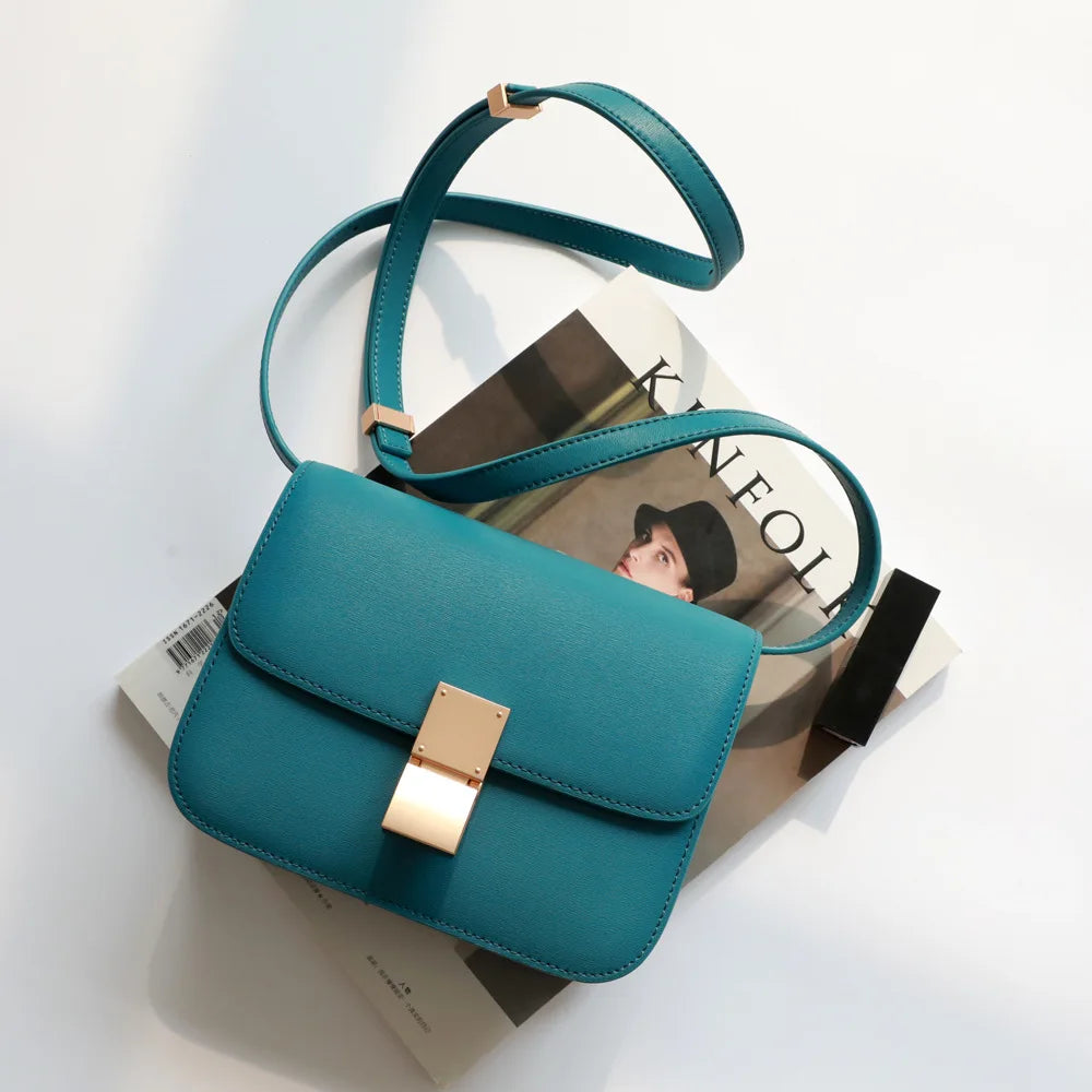 UBELLIN Large Women Handbag Bag Single Flap Lock Fashion Interior Compartment Solid Luxury Shoulder Bags Handbags 2024 - Kimlud