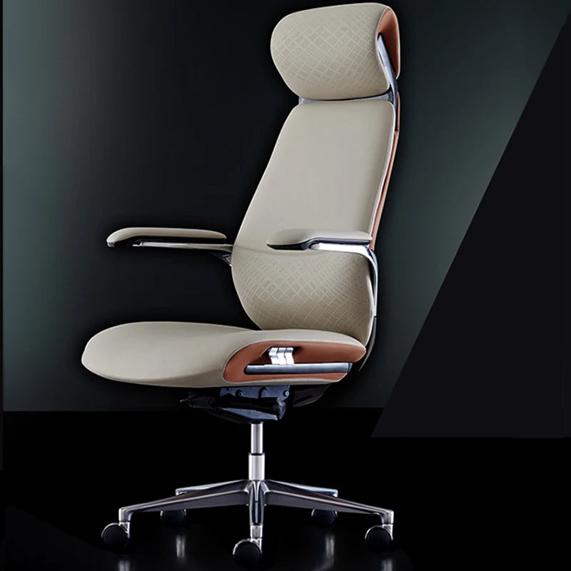 Luxury Leather Office Chairs Design Back Support Disain Ergonomic Office Chairs Floor Swivel Cadeiras De Escritorios...