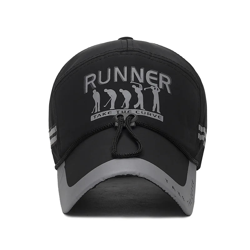 Men's Peaked Cap Adjustable Breathable Sports Cap Extended Brim Sunscreen Baseball Cap For Women Fashion Boy Snapback Hat Caps - Kimlud