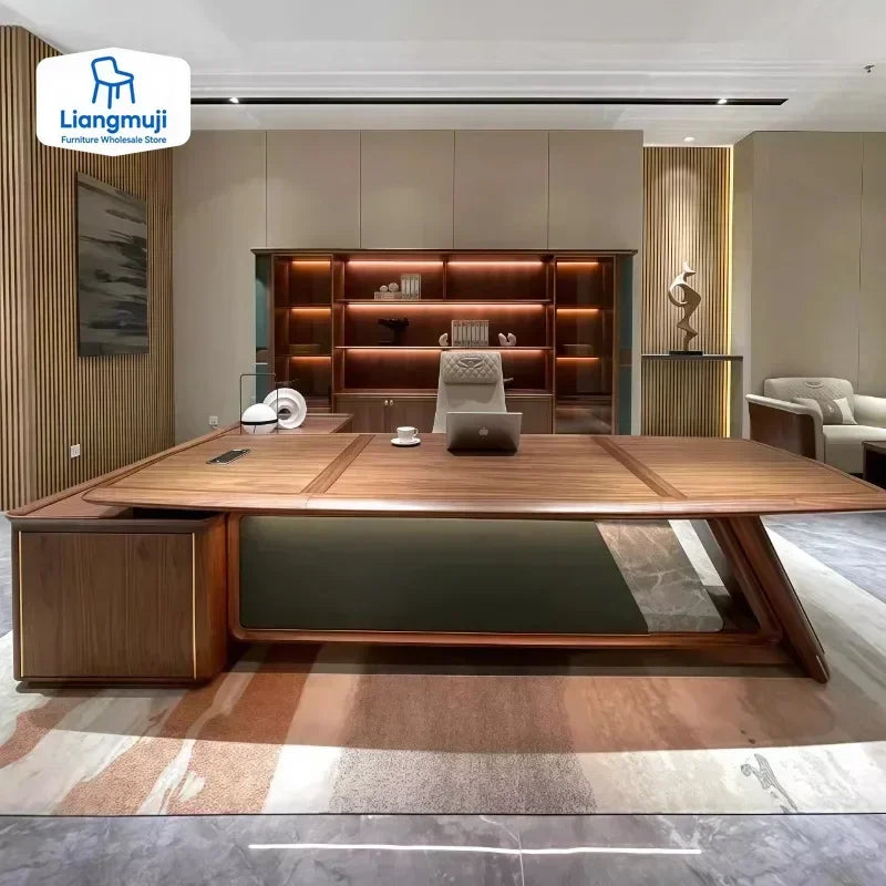 Storage Desktop Office Desk Writing Designer Height Organizer Office Desk Wooden Modern Luxury Mesa De Escritorio Furniture - Kimlud