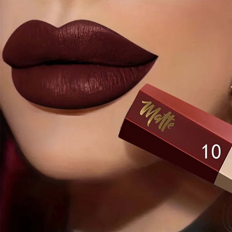 Luxury Matte Liquid Lipstick, Long Lasting Waterproof Velvet Lip Color, Smooth Lightweight Fog Matte Finis