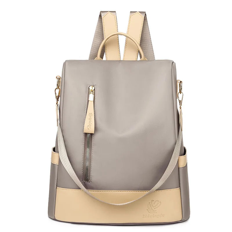 Women Anti-theft Backpack Waterproof Female Shoulder Bag Large Capacity School Bag Simple Casual Travel Bag Student Rucksack