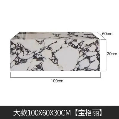 Bedroom Marble Table Luxury White Unique Minimalist Sofa Side Table Square Aesthetic Mesas De Centro Para Sala Room Furniture - Kimlud