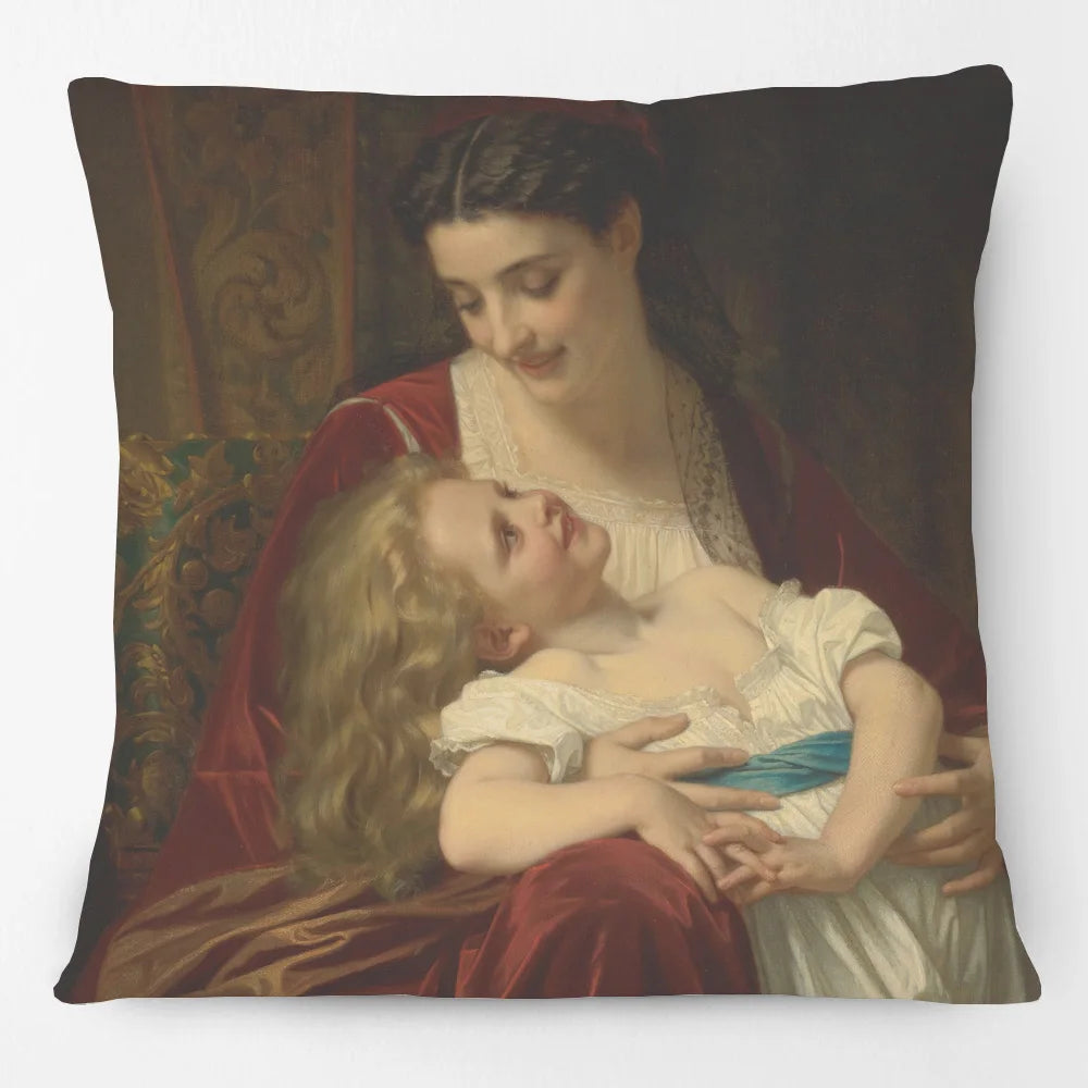 European Retro Vintage Oil Paintings Cushion Cover Beautiful Woman Lady Girls Print Decorative Pillow Case