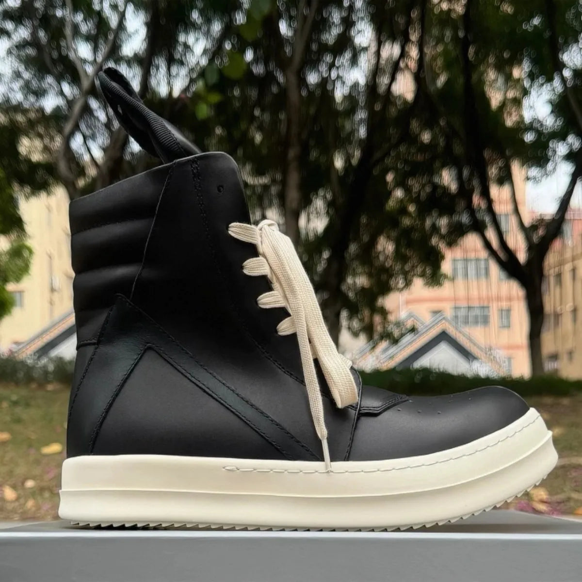 Classic Beige Leather High Top Shoe Retro Men Boots Sneaker ZIP Women Casual Shoes Lace Up Sneakers Luxury Gray Ankle Boot