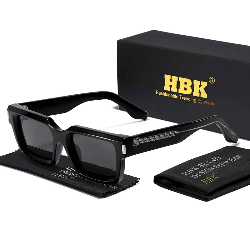 HBK Punk Vintage Square Men's Sunglasses Brand Design Small Frame Sun Glasses Party Travel Glasses Gift Ideal Choice - Kimlud