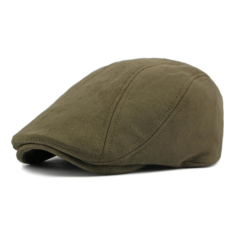 Fashion Berets Men Women Spring Autumn Suede Hats Herringbone Flat Cap Classical Artist Painter Hat Male Female Beret...