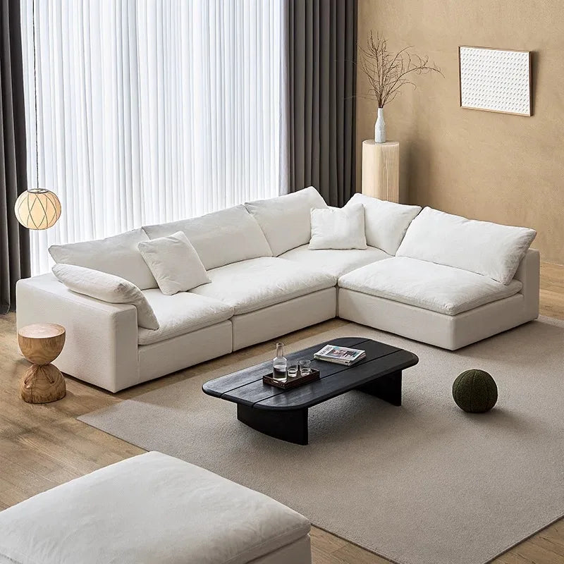 Modern Luxury Living Room Sofa Sectional Set Furniture l Shape 2 3 Seater Velvet Compression Boneless Modular Recliner...