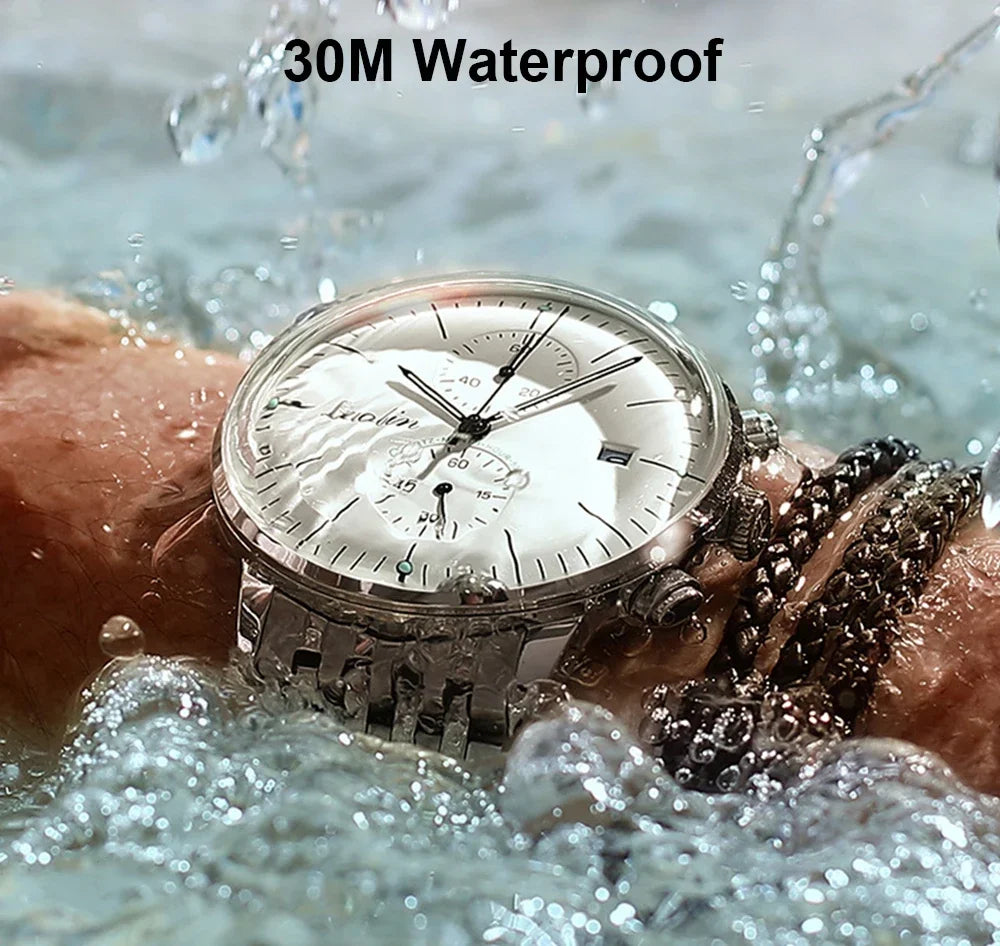 Mens Fashion Mechanical Watches Business Automatic Wristwatch Stainless Steel Luminous Designer Clock Reojes De Hombre...