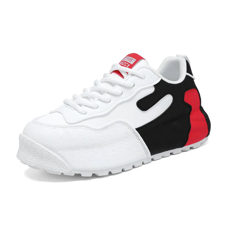 Fashion Men Shoes Casual Faux Leather Sneakers Brand Tenis Male Wedged Shoes Spring Summer Breathable Trainers Man Gym Run Shoes