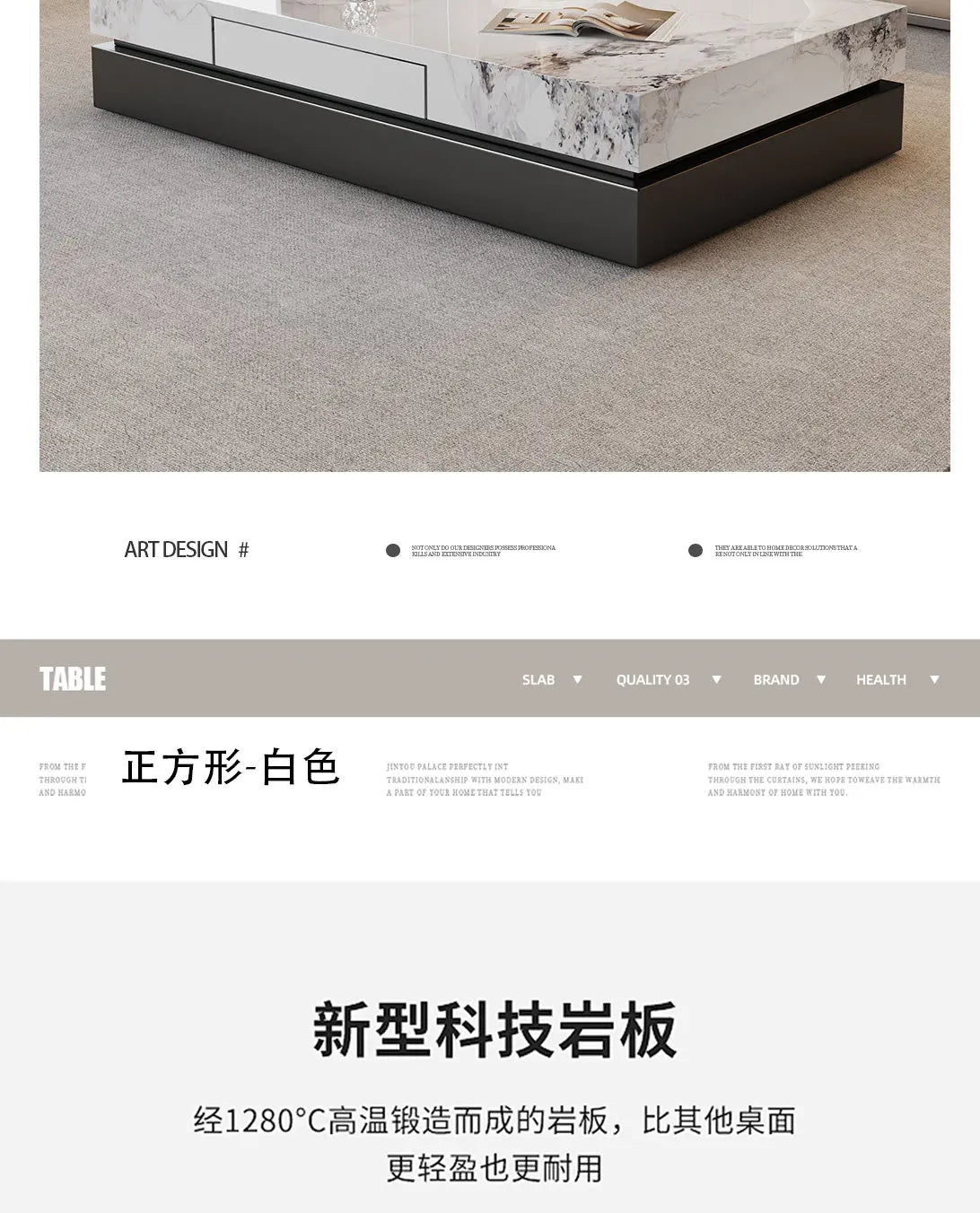 Italian Minimalist Coffee Table Simple Aesthetic Decoration Modern Coffee Table Nordic Luxury Mesas Bajas Postmodern...