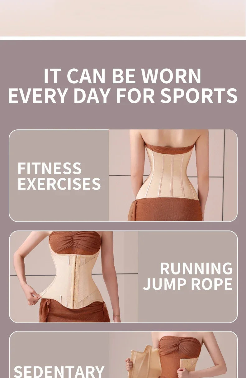 MiiOW U-shaped Waist Trainer Corset Women Buttoned Shapers Breast Lifted Waist Trainer Steel Bone Slimming Woman Body...