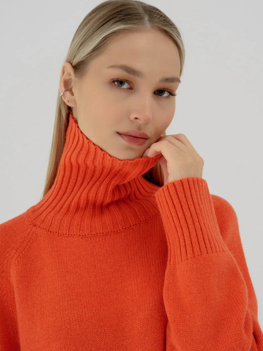 Blubelle Women Turtleneck Sweater Autumn Thick Warm Pullover Tops NEW Winter Oversized Casual Loose Knitted Jumper Female pull