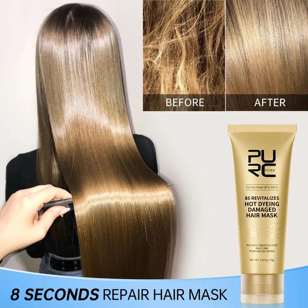 8 Seconds Magic Hair Mask Keratin Straightening Repair Damaged Frizy Treatment Soft Smoothing Professional Hair Care...