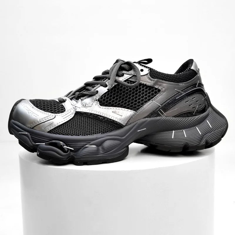 Paris Stapler14 Dad Shoes Thick Bottom Sports Sneakers for Men And Women Couple's Fashionable Casual Shoes Increased Height