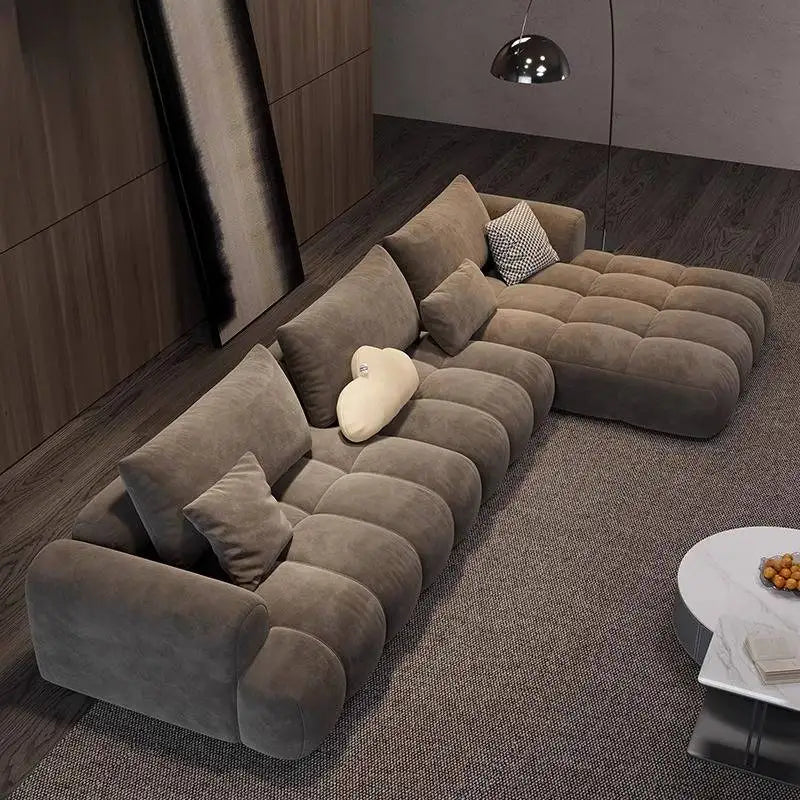 Designer Brown Living Room Sofas Cheap Minimalist Soft Nordic Living Room Sofas Bubble Modern Woonkamerbanken Furniture...