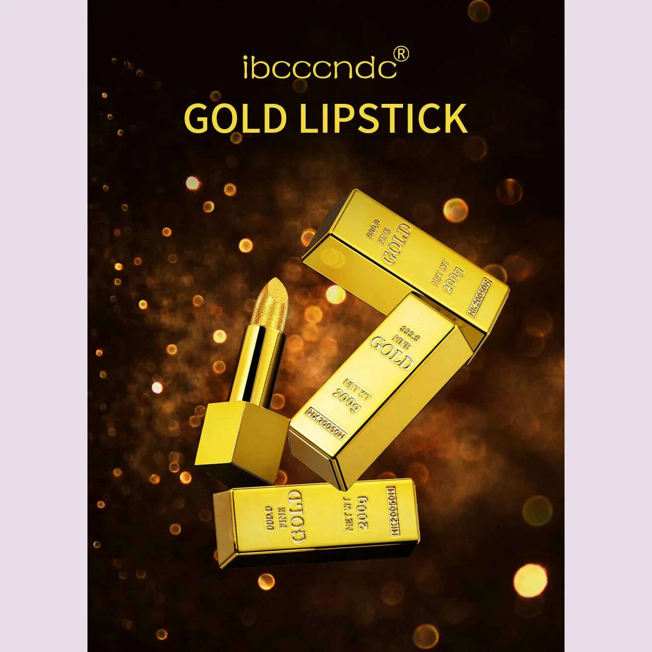 New Glitter Lipstick Moisturizing Gold Lipstick Long Lasting Lipstick Shiny Lip Gloss Velvet Matte Lipstick Glitter Lip Kit