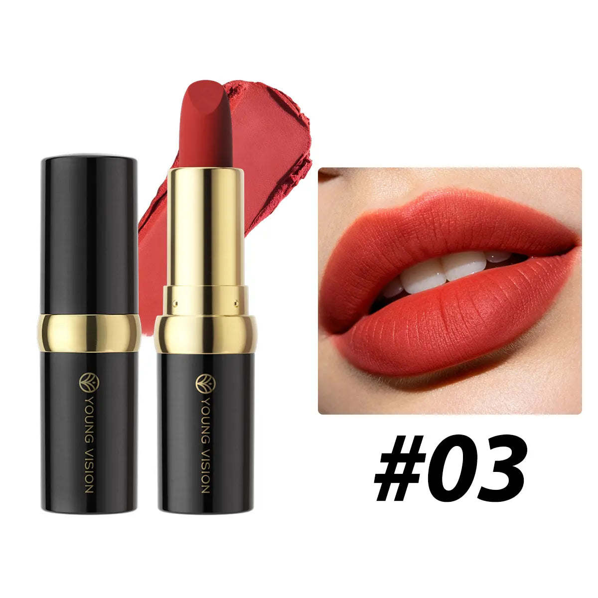 1Pcs Velvet Matte Lipstick Long Lasting Waterproof Sexy Red Lipsticks 5 Color Nude Pink Lip Gloss Makeup Non-stick Cup...