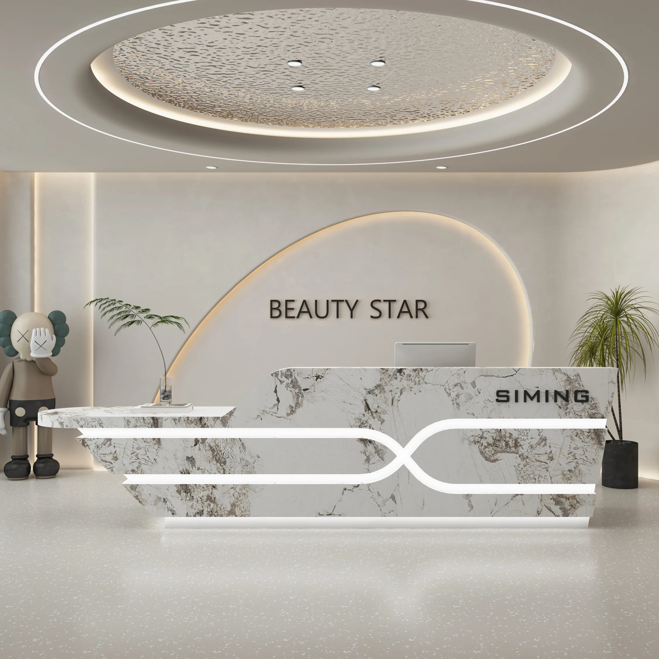 Organizers Company Reception Desks Luxury White Led Lights Reception Desks Welcome Minimalist Comptoire Accueil Trendy Furniture