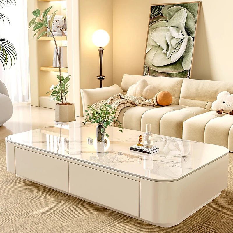 Cheap Cute Coffee Table Clear Simple Designer Modern Luxury Decoration Side Table Writing Mesas Bajas Living Room Furniture - Kimlud