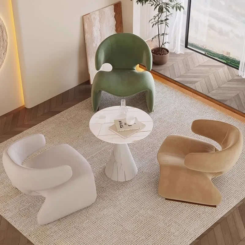 Clearance Comfort Living Room Chairs Backrest Design Ergonomic Relaxing Chairs Modern Nordic MSedie Da Soggiorno Home Furniture - Kimlud