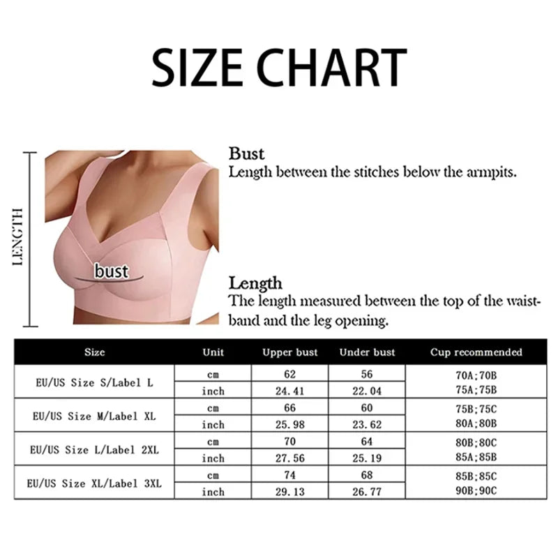 L-6XL Women Breathable Sport Bras Plus Size Seamless Bra Bralette Backless Lady Brassiere Vest Female Shock-Proof...
