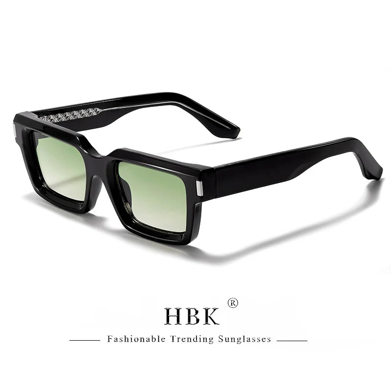 HBK Punk Vintage Square Men's Sunglasses Brand Design Small Frame Sun Glasses Party Travel Glasses Gift Ideal Choice - Kimlud