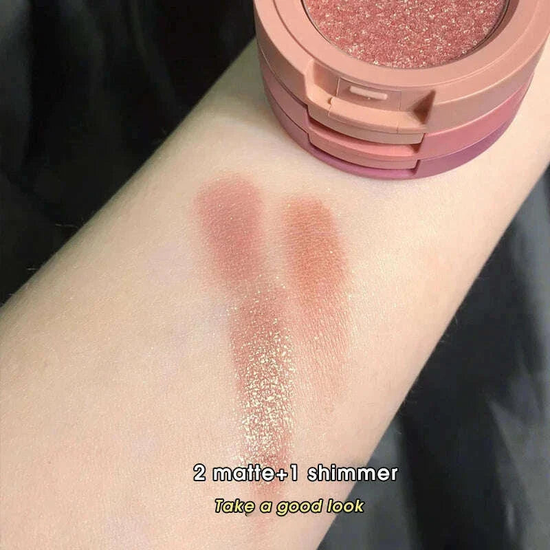 Tri-Color Eye Shadow, Matte Create Multi-Layered Eye Makeup