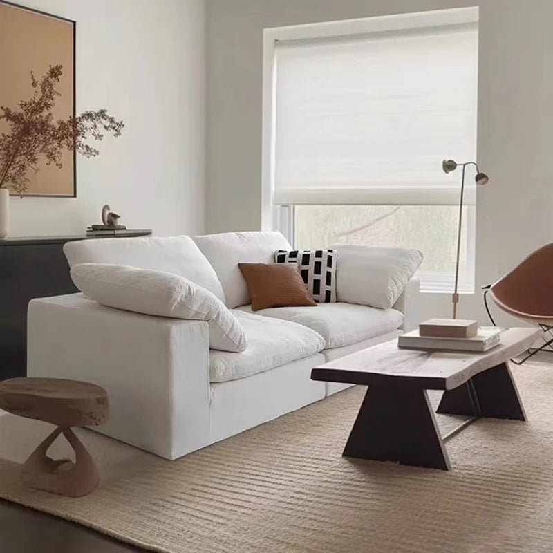 Modern Luxury Living Room Sofa Sectional Set Furniture l Shape 2 3 Seater Compression Boneless Corner Aesthetic for Home Designs - Kimlud