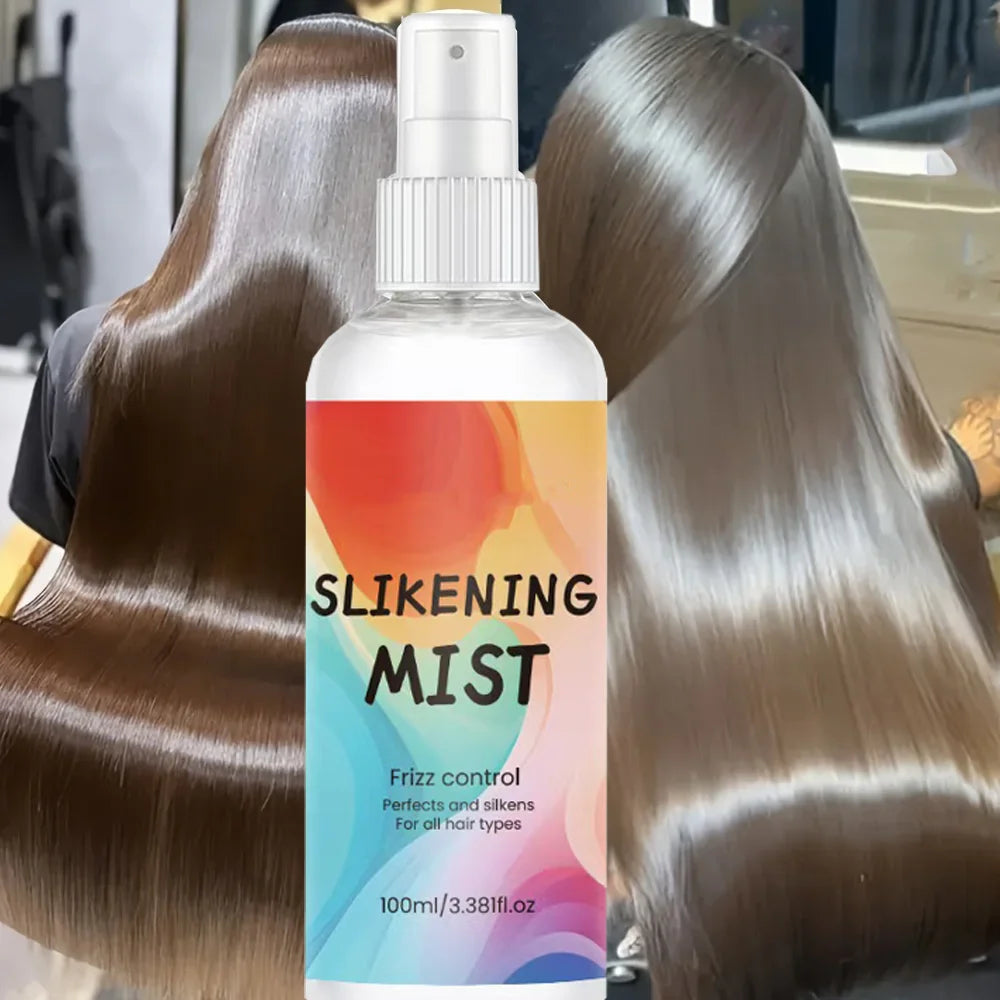 HAIR SILKENING SPRAY Silk Therapy Thermal Shield,tThermal-Pressing Product that Polishes, Silkens, and Smooths Curly...