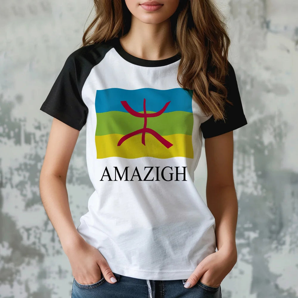 Amazigh t-shirts women Y2K t shirt female funny clothing