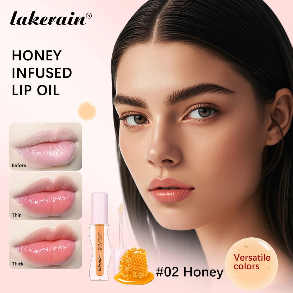 Crystal Fruit Honey Essence Lip Oil Sexy Plump Lip Jelly Strawberry Tinted Lip Liquid Waterproof Moisturize Oil Lipgloss Makeup - Kimlud