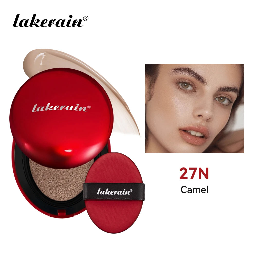 Sunscreen Cushion Foundation Fit Cushion Foundation Full Coverage Waterproof Long-lasting Concealer Long-lasting Makeup...
