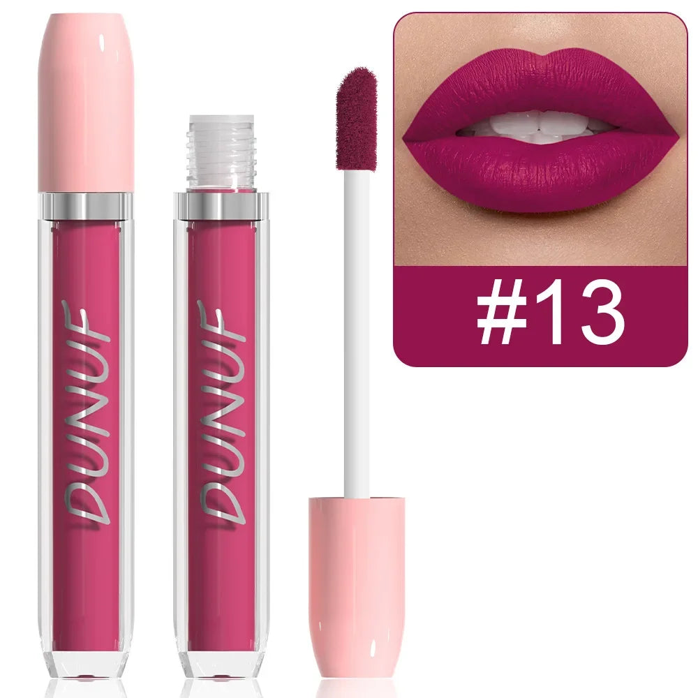 25 Color Velvet Matte Lipstick Liquid Waterproof Sexy Red Matte Lip Glaze Non-Stick Halloween Makeup Not Easy To Fade...