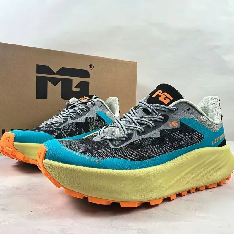 Original Brand Comfortable Wide Last All Terrain Off-road Running Shoe Couples Walking Jogging Shoe Anti Slip Trekking Sneakers