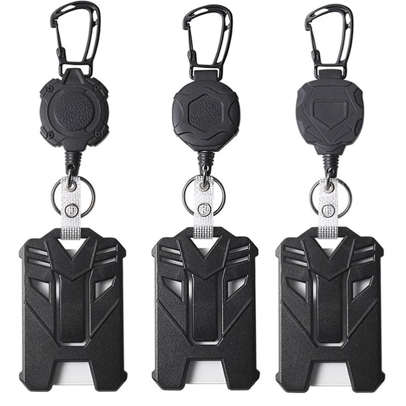 ID Card Holder Bus Card Cover Case Badge Reel Clip Badge Clip Heavy Duty Badge Clip Retractable Badge Holder ID Badge Holder