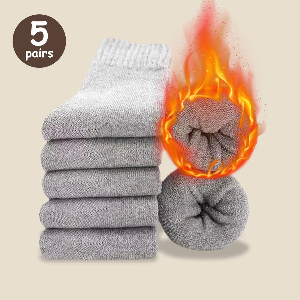 3/5/10 Pairs Men Solid Color Socks Fashionable Simple Versatile Winter Socks Are Soft Comfortable Lightweight Casual In...