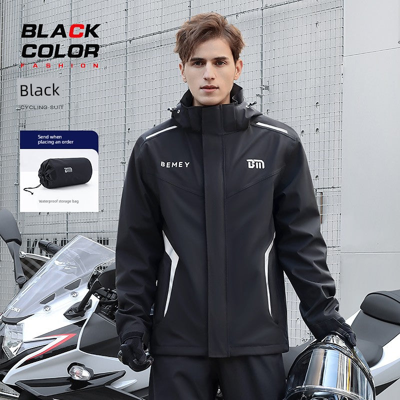 BMEI Motorcycle Raincoat Cycling Clothes Suit Rain-Proof Special Adult Rain-Proof Split Men's Take-out Rider