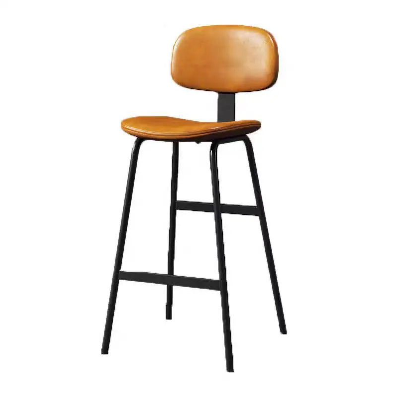 Industrial Style High Stool Soft Bag Relax Wrought Iron Simple Modern Bar Stools Italian Design Taburetes De Bar Bar...