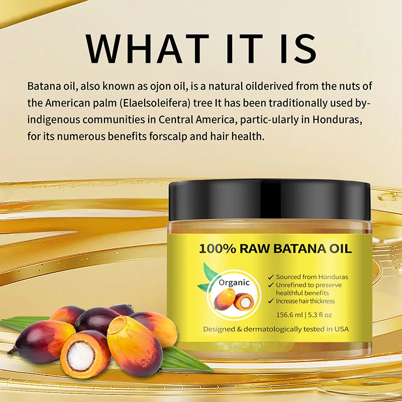 Batana Oil For Scalp And Hair Care, Palm Oil Enriched, Plant Extracts, Scalp And Hair Care Product | Kimlud Mid Range Batana