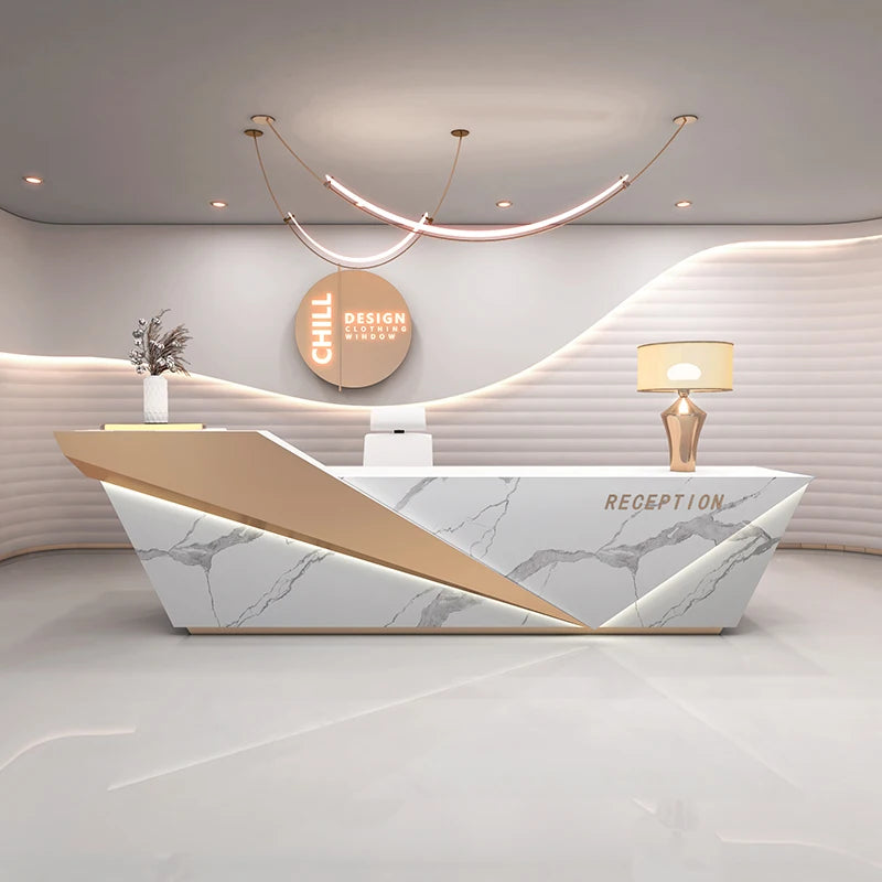 Unique Beauty Reception Desks Company Organizers Best Welcome Reception Desks Design Led Lights Mostrador Commercial Furniture