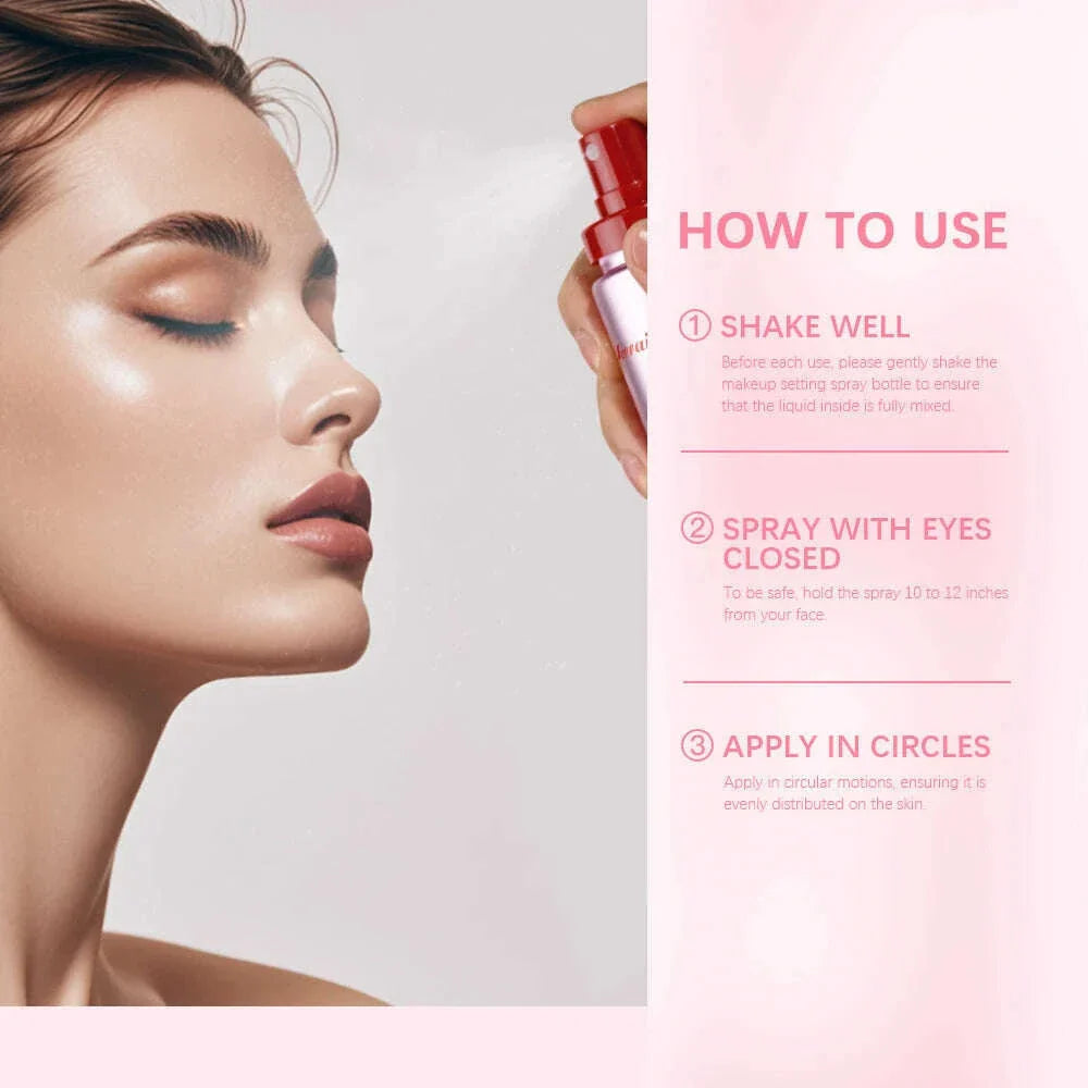 Setting Spray Lasting Waterproof Anti-Sweat Long-Lasting Oil Control Hold Makeup Fine Mattifying Setting Spray Cosmetics Face