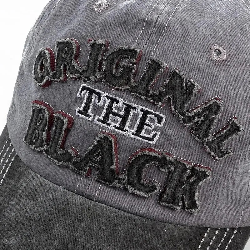 Unisex Vintage Baseball Cap Washed Cotton Hats For Men Women Casual BLACK Letter Embroidery Cap Outdoor Sports Cap |...